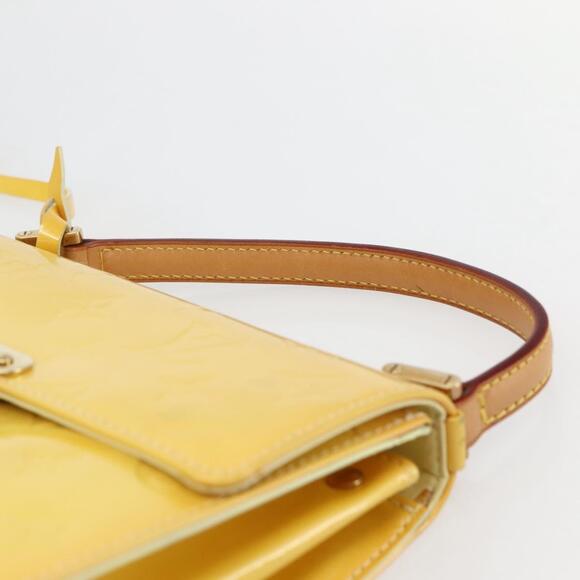 LOUIS VUITTON Monogram Vernis Spring Street Bag Lime Yellow M91068 - Picture 8 of 13